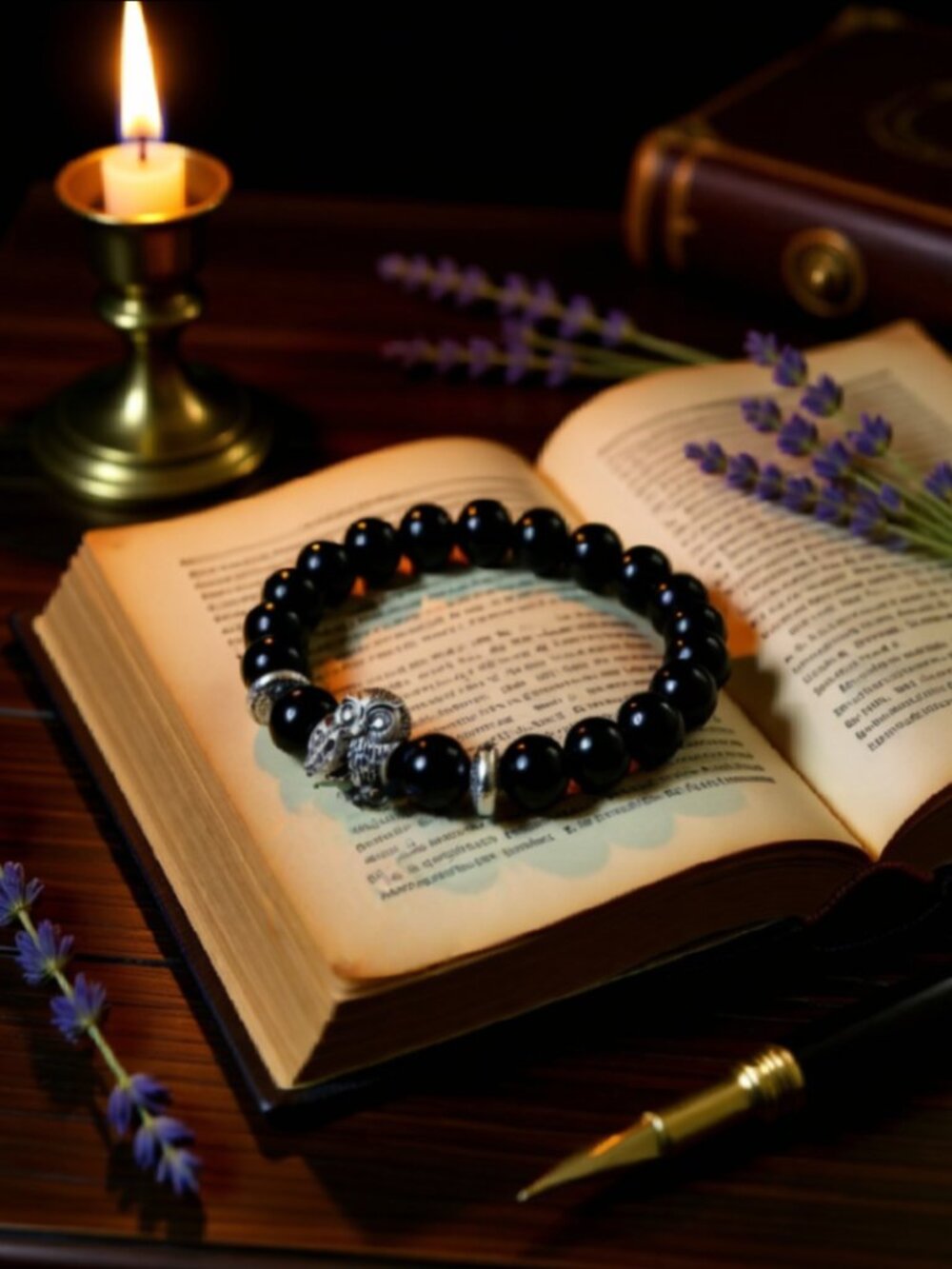 Mother & Child Owl Beaded Stretch Bracelet! Various Sizes Available! Owl Lovers!